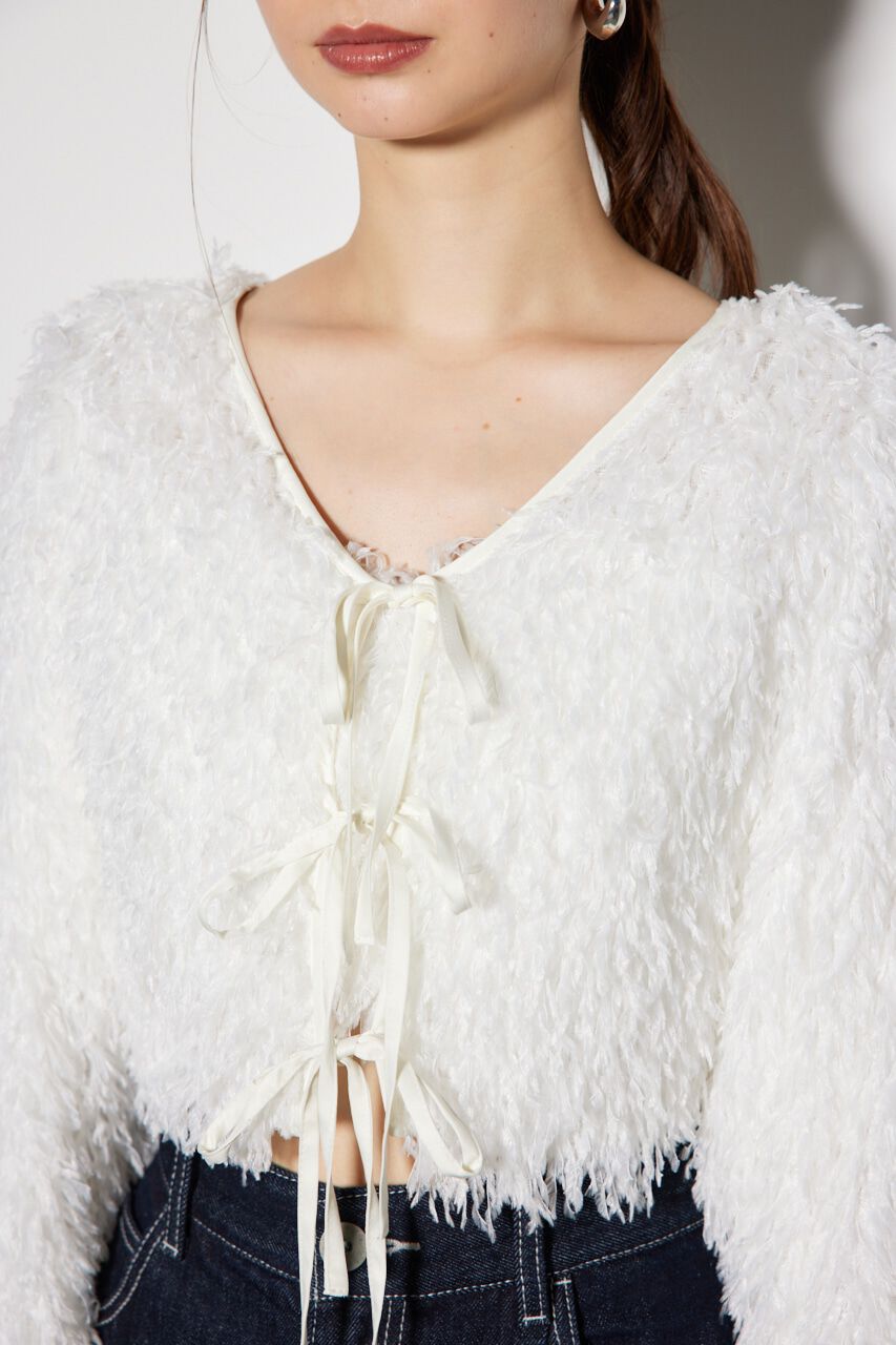 rienda「マルチWAYフェイクフェザーカーデ」|カーディガン|