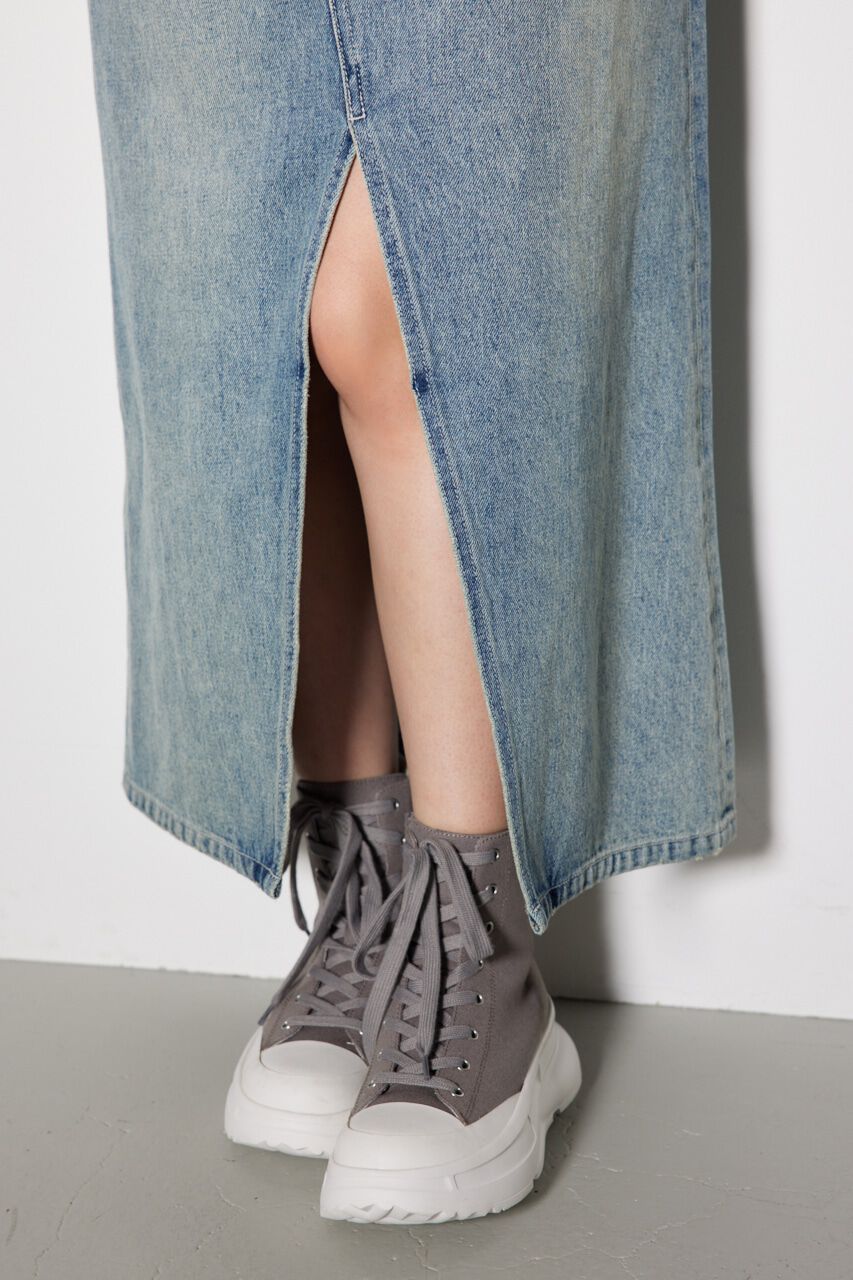 rienda「ストレートロングジャストウエストスカート」|スカート|