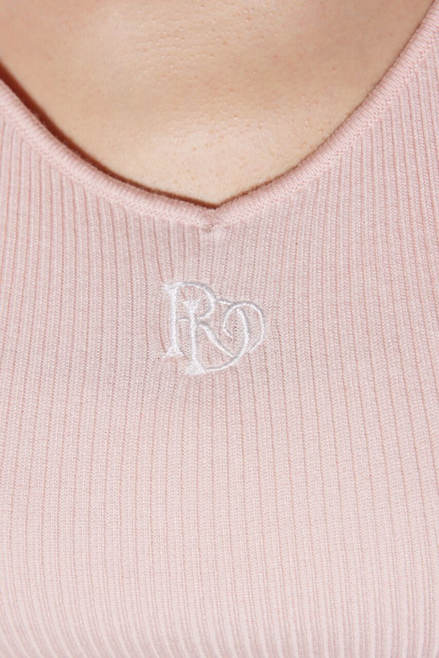 rienda「ダイヤネックウォッシャブルニットトップス」|ニット・セーター|