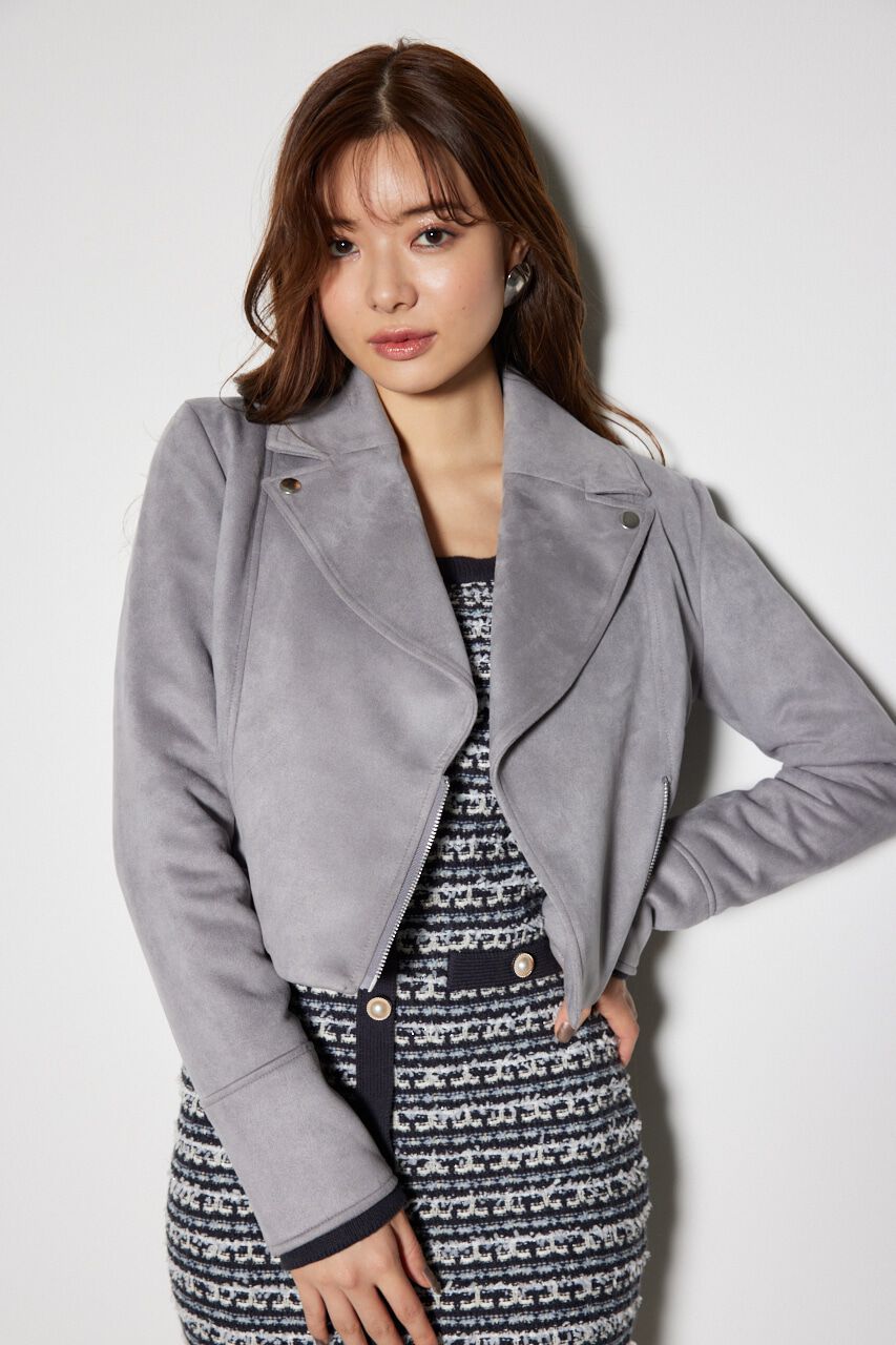 rienda「24AWフェイクスエードライダースジャケット」|その他|