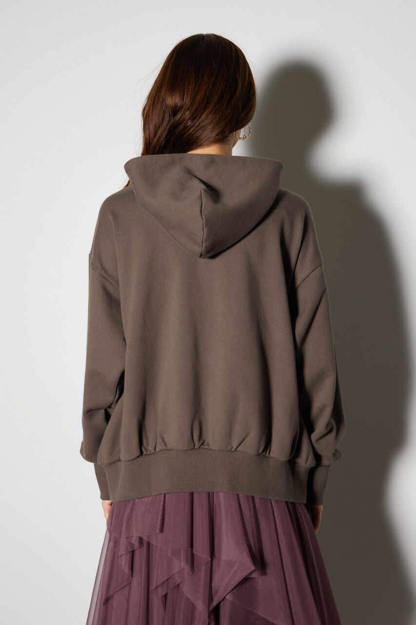 rienda「Bigパーカーロゴスウェットトップス」|Tシャツ・カットソー|