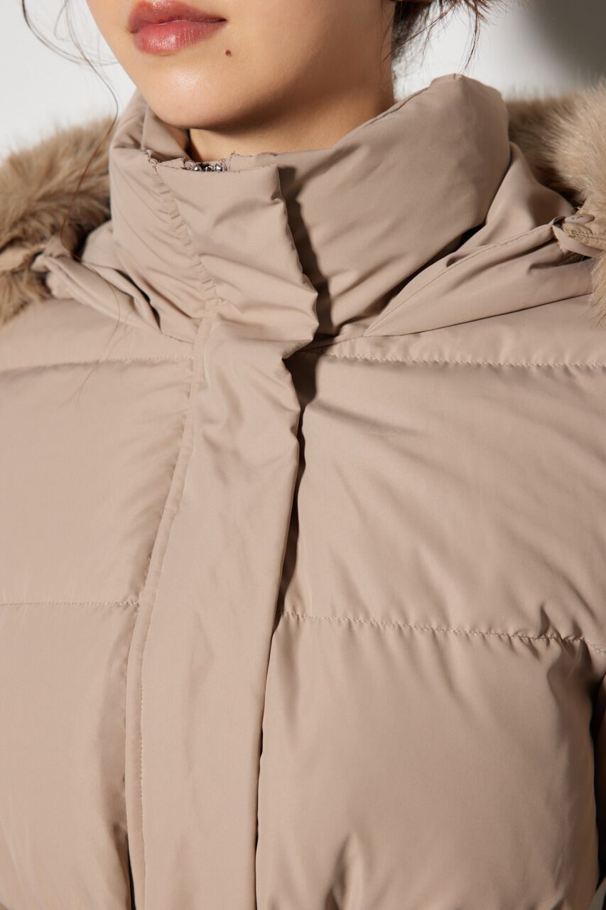 rienda「シャーリングゴムベルト付きシェイプダウンコート」|その他|