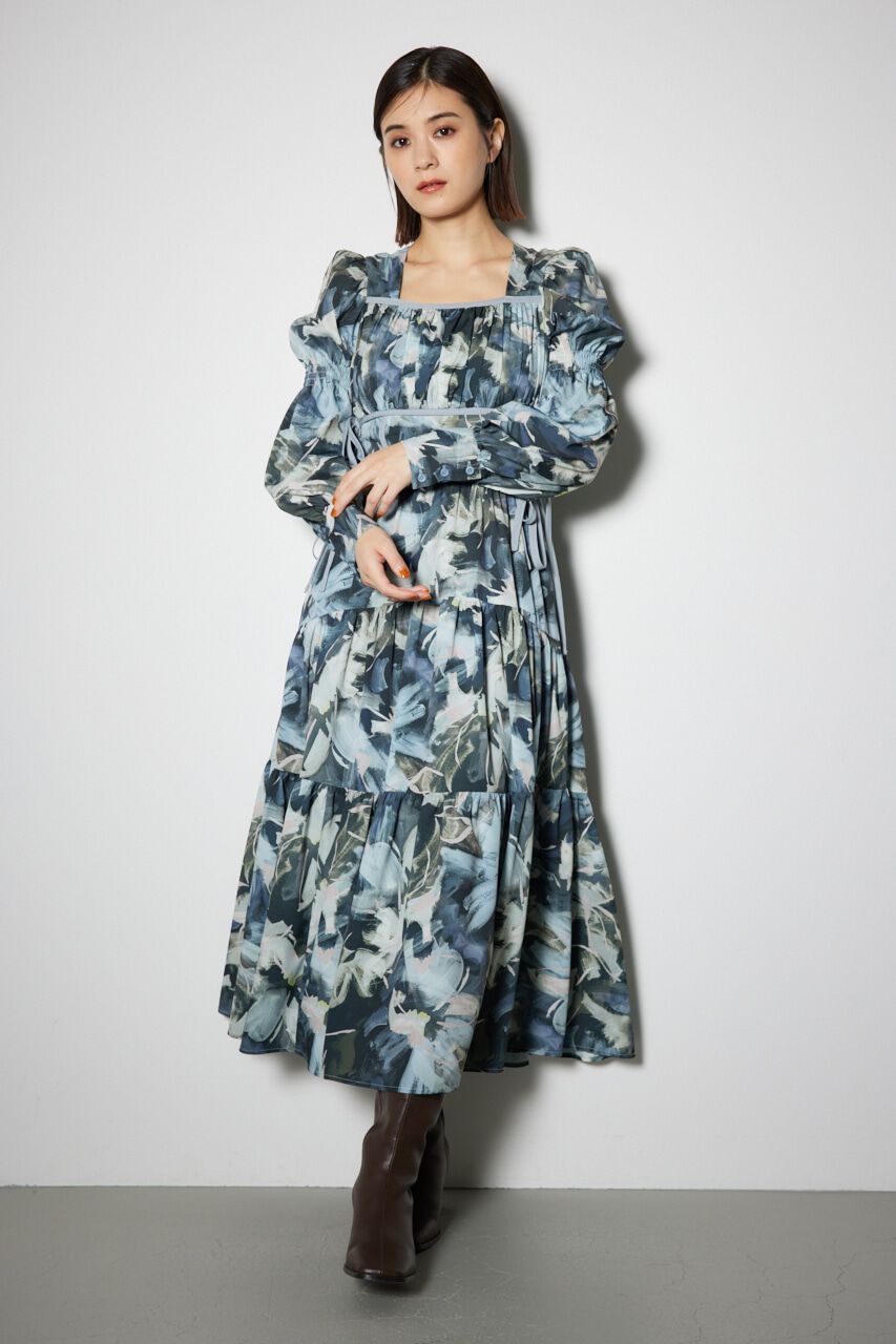 rienda「サイドリボンフレアワンピース」|ワンピース|