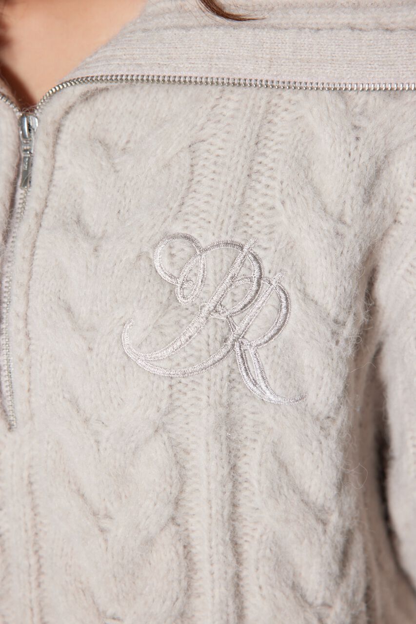 rienda「ケーブルルーズニット ワンピース」|ワンピース|