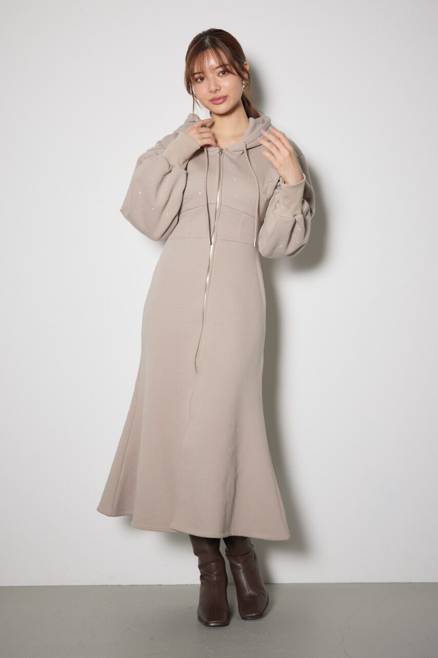 rienda「ビジュースウェットマーメイドワンピース」|ワンピース|L/BRN1