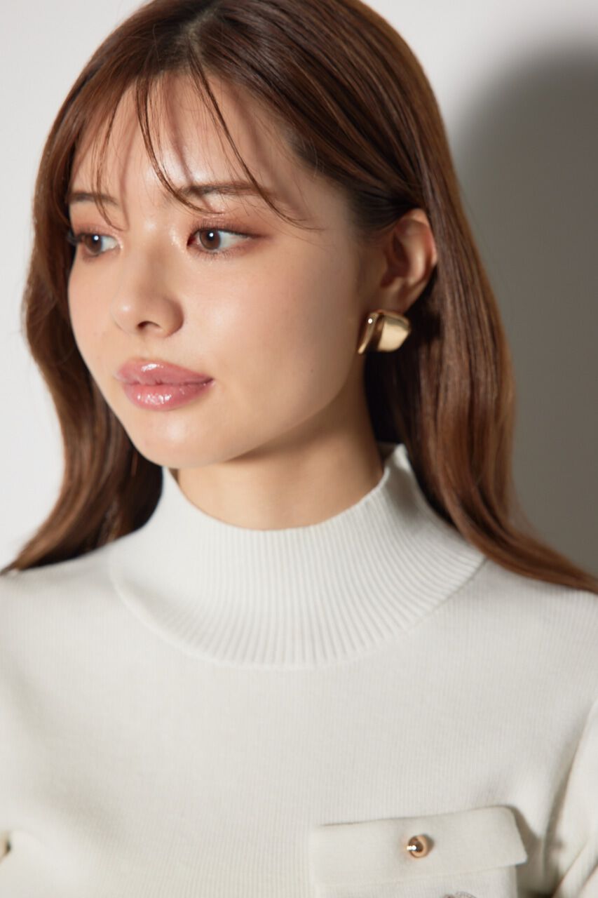 rienda「ポケット刺繍ニットトップス」|ニット・セーター|