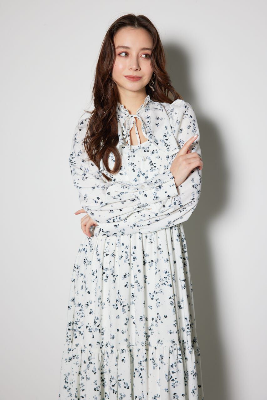 rienda「シャーリングフレアワンピース」|ワンピース|