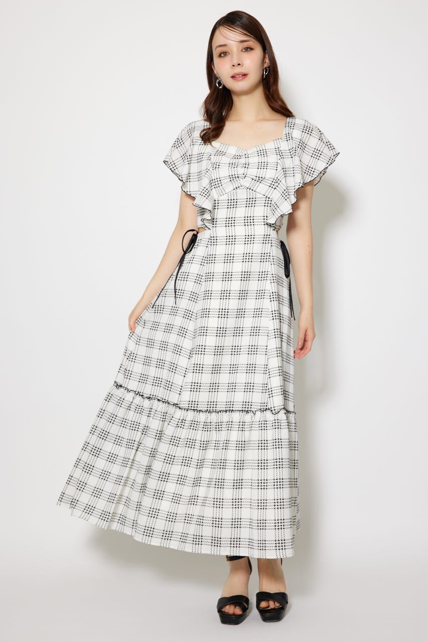 rienda「フリルウエストオープンワンピース」|ワンピース|