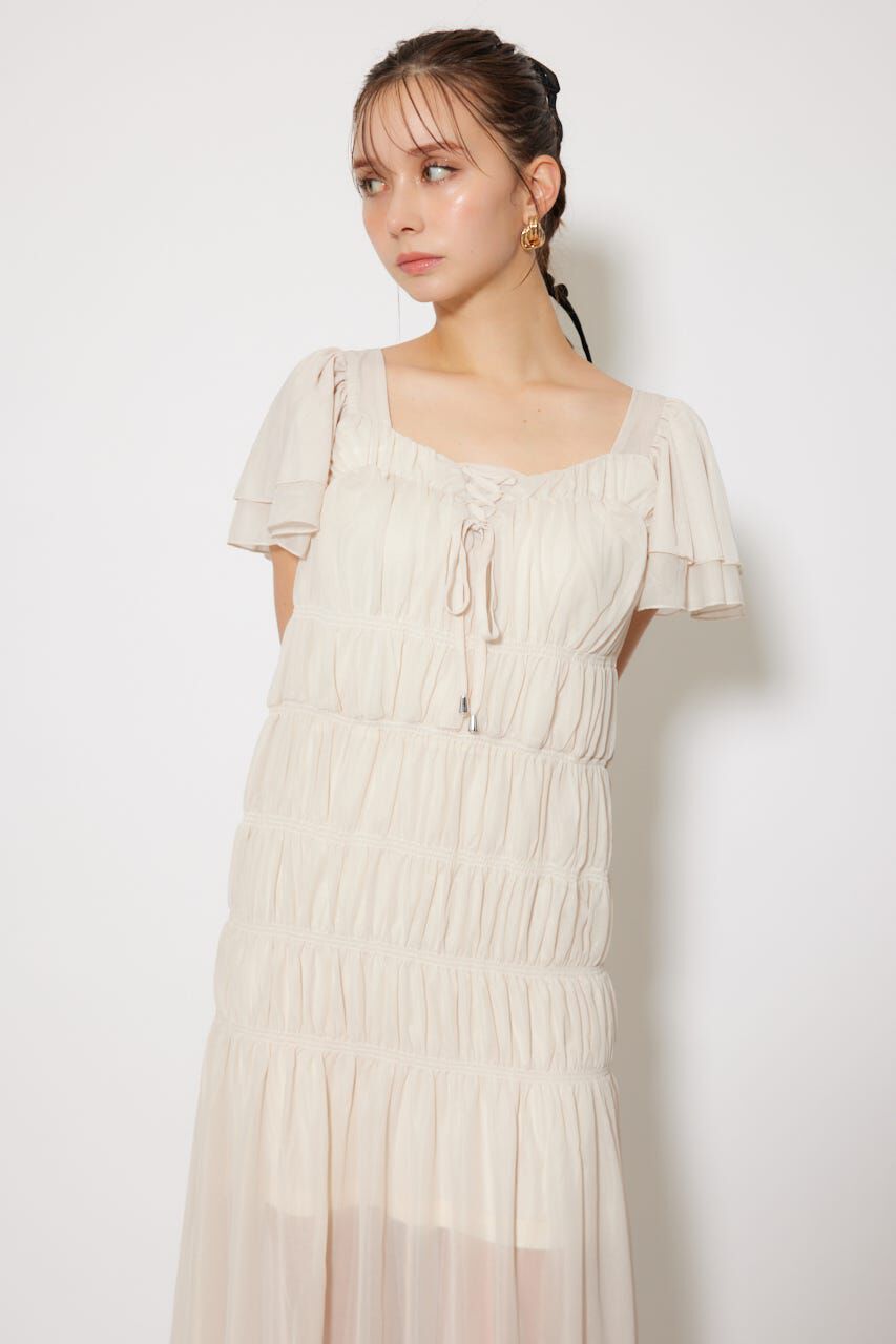 rienda「ワッシャーリラクシーカットワンピース」|ワンピース|