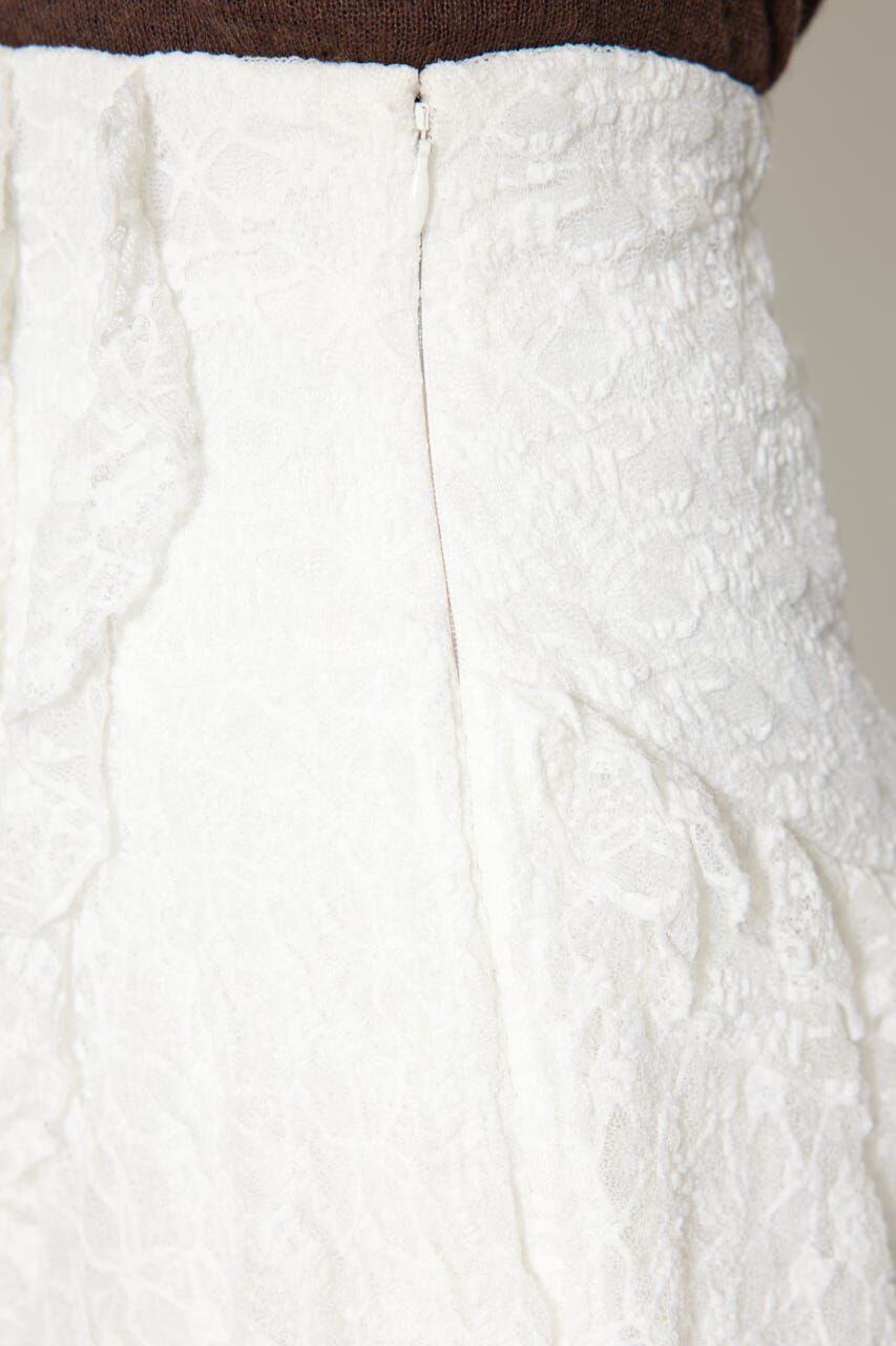 rienda「レースラッフルロングハイウエストスカート」|スカート|