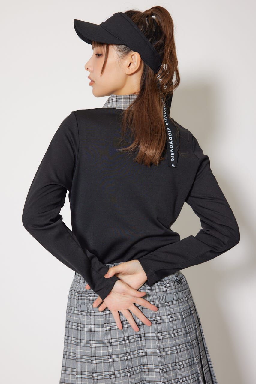 rienda「襟付きコンパクトカットトップス」|Tシャツ・カットソー|