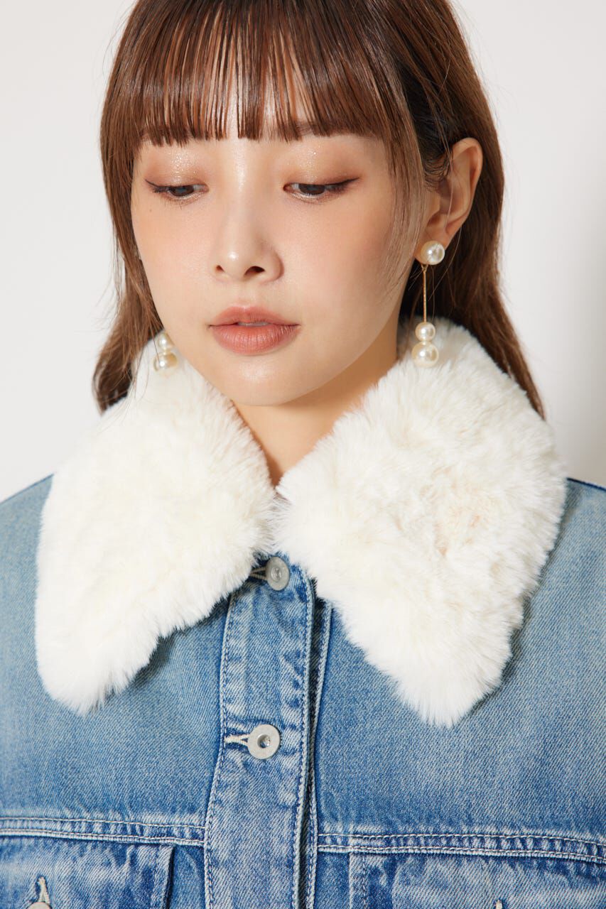 rienda「many wayステンカラーデニムブルゾン」|ブルゾン・スタジャン|