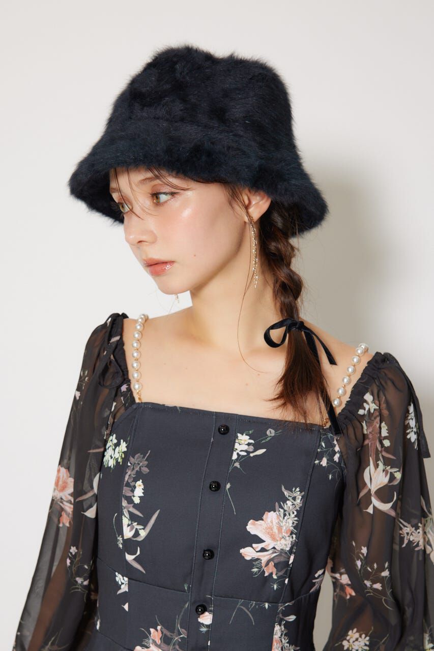 rienda「シャギーバケットハット」|その他|BLK