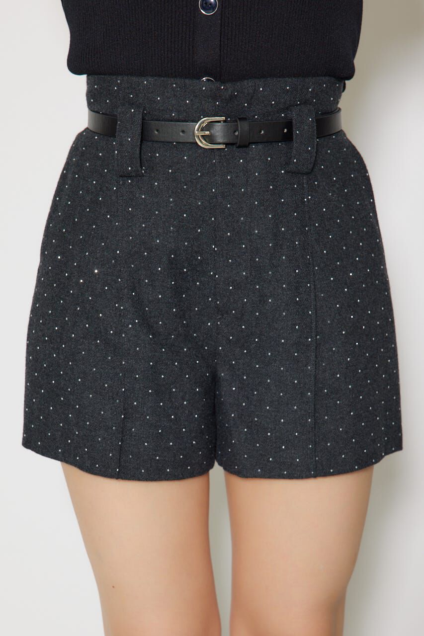 rienda「ベルト付きピンタックショートパンツ」|その他|