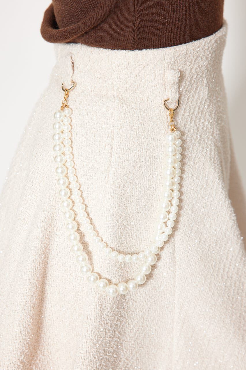 rienda「ツイードフレアスコートショートパンツ」|その他|