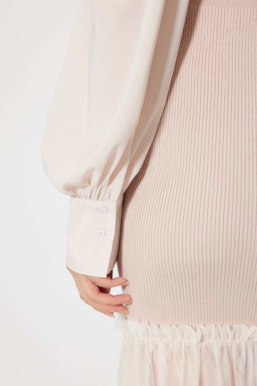 rienda「チュールドッキングニットマーメイドワンピース」|ワンピース|