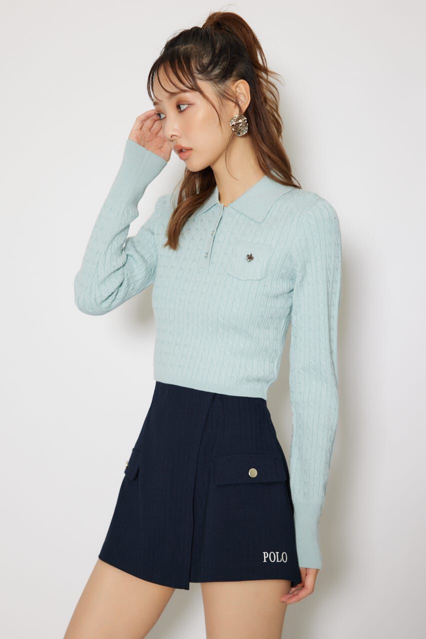 rienda「ケーブルニットトップス」|ニット・セーター|