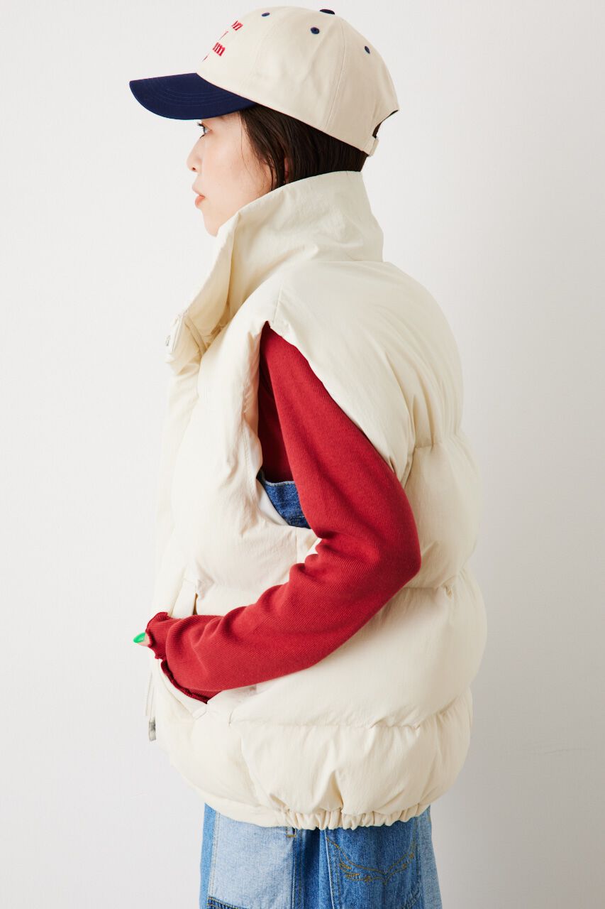 RODEO CROWNS「スタンドネック PUFF ベスト」|ダウンベスト・ベスト|