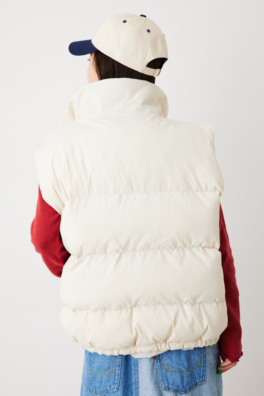 RODEO CROWNS「スタンドネック PUFF ベスト」|ダウンベスト・ベスト|