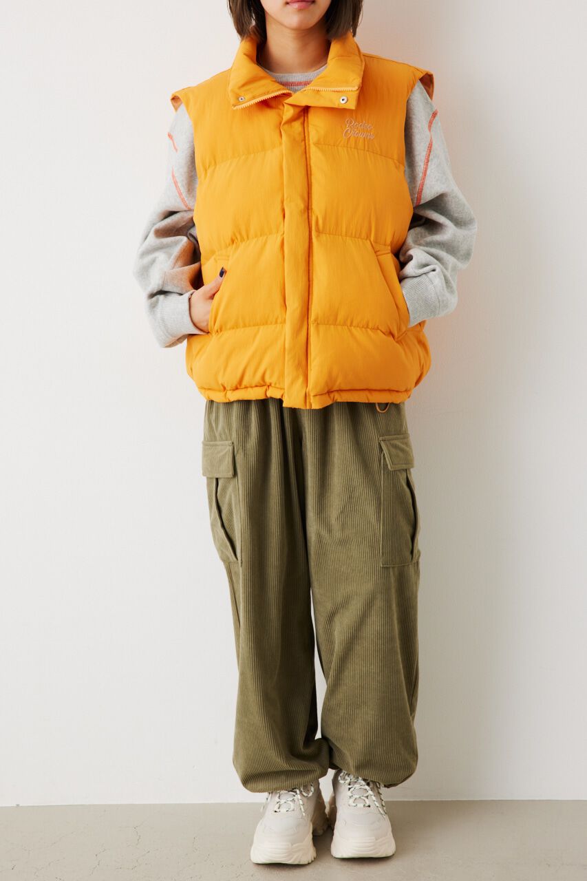 RODEO CROWNS「スタンドネック PUFF ベスト」|ダウンベスト・ベスト|