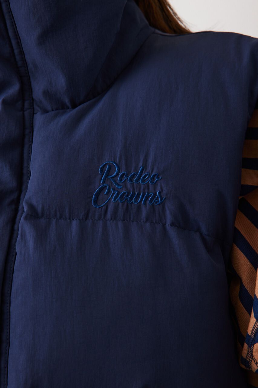 RODEO CROWNS「スタンドネック PUFF ベスト」|ダウンベスト・ベスト|