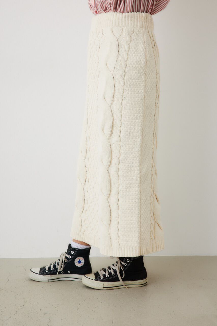 RODEO CROWNS「モールニットケーブルスカート」|スカート|