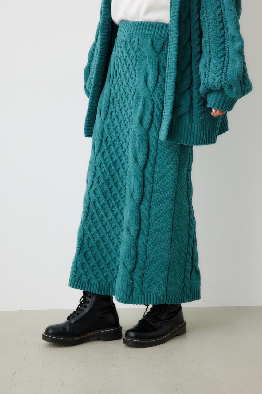 RODEO CROWNS「モールニットケーブルスカート」|スカート|