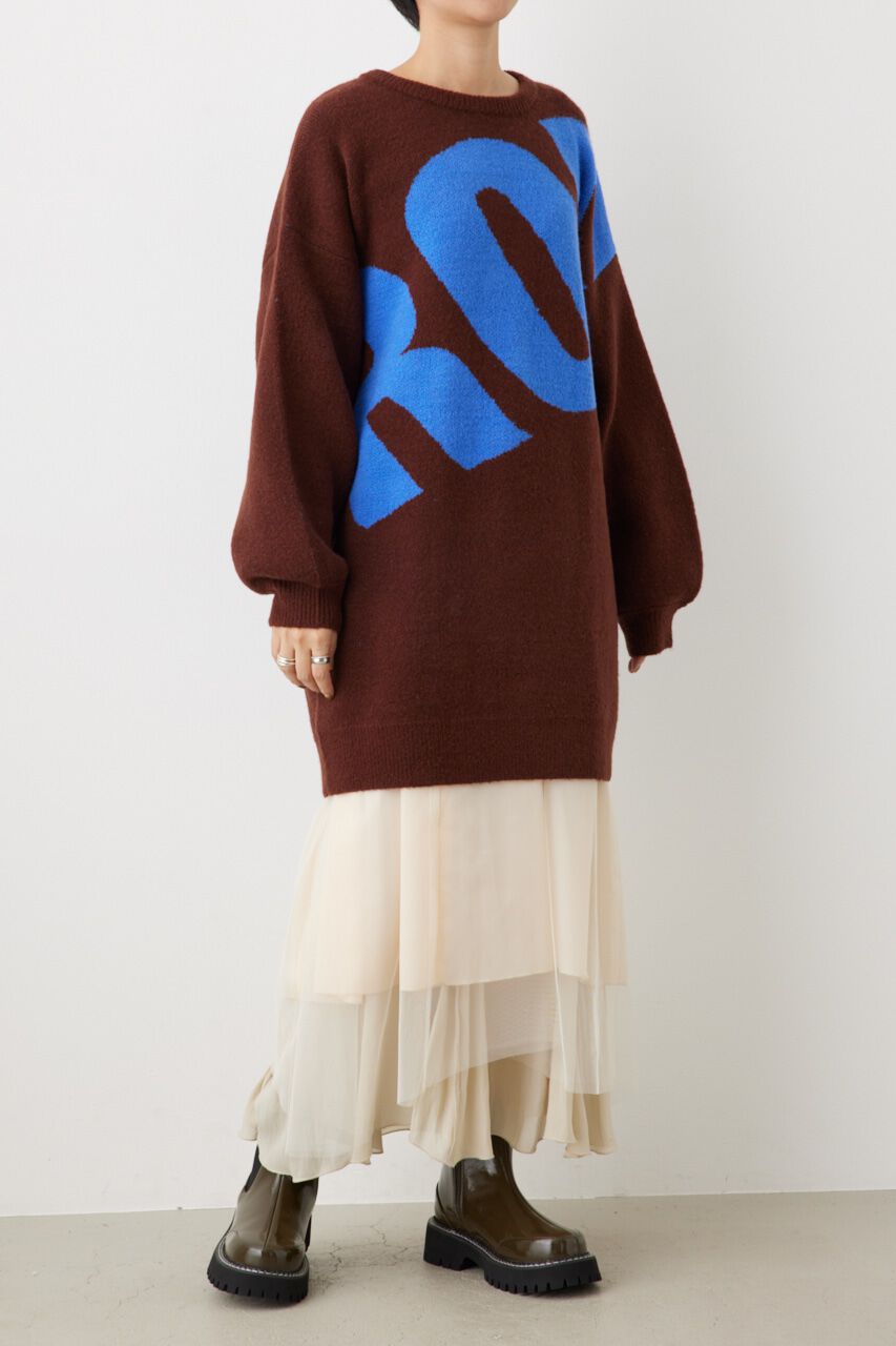 RODEO CROWNS「ブークレビッグロゴニットワンピース」|ワンピース|