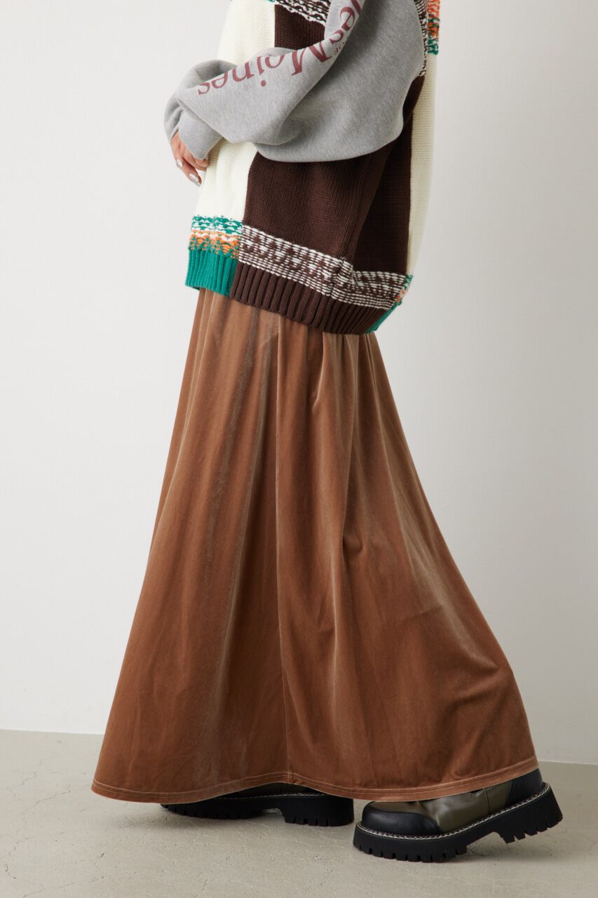 RODEO CROWNS「リラックスベロアスカート」|スカート|