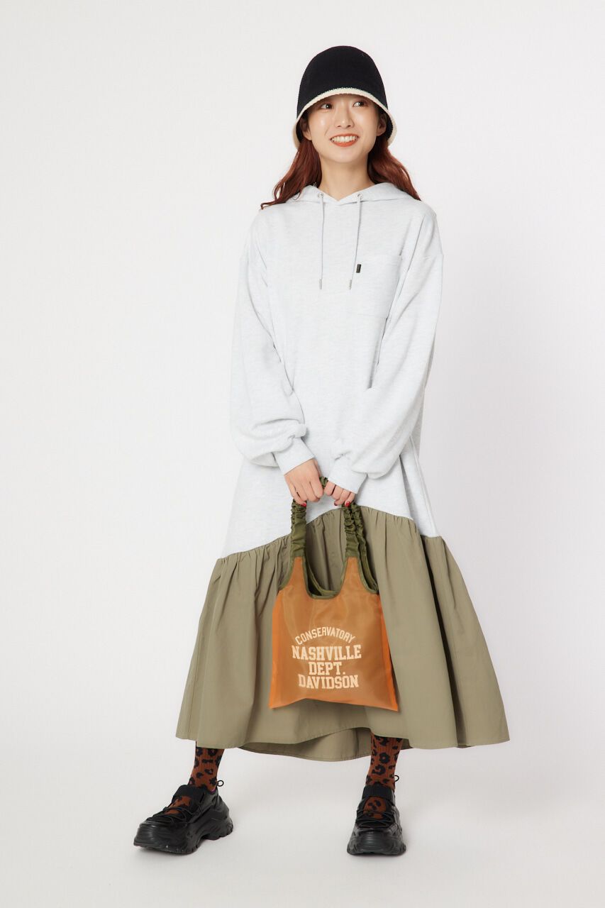 RODEO CROWNS「アシメギャザードッキングマキシワンピース」|ワンピース|L/T.GRY1