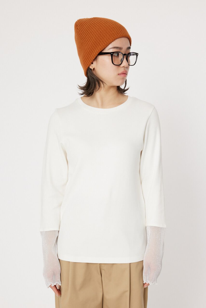 RODEO CROWNS「アームチュールトップス」|Tシャツ・カットソー|