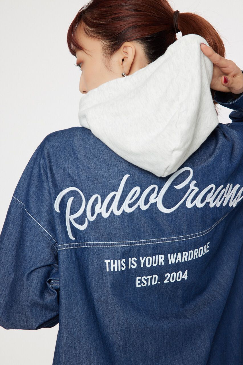 RODEO CROWNS「カラーステッチシャツワンピース」|ワンピース|