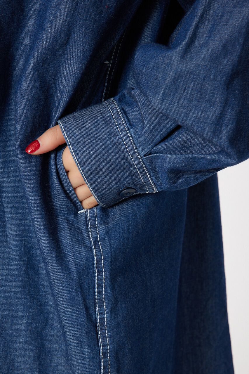 RODEO CROWNS「カラーステッチシャツワンピース」|ワンピース|