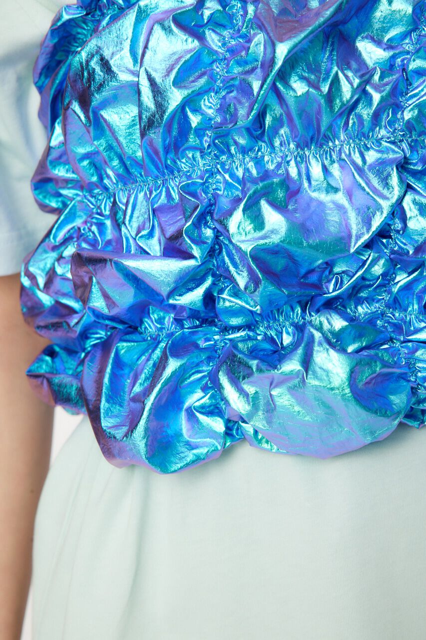 RODEO CROWNS「メタリックギャザーキャミソール」|キャミソール|