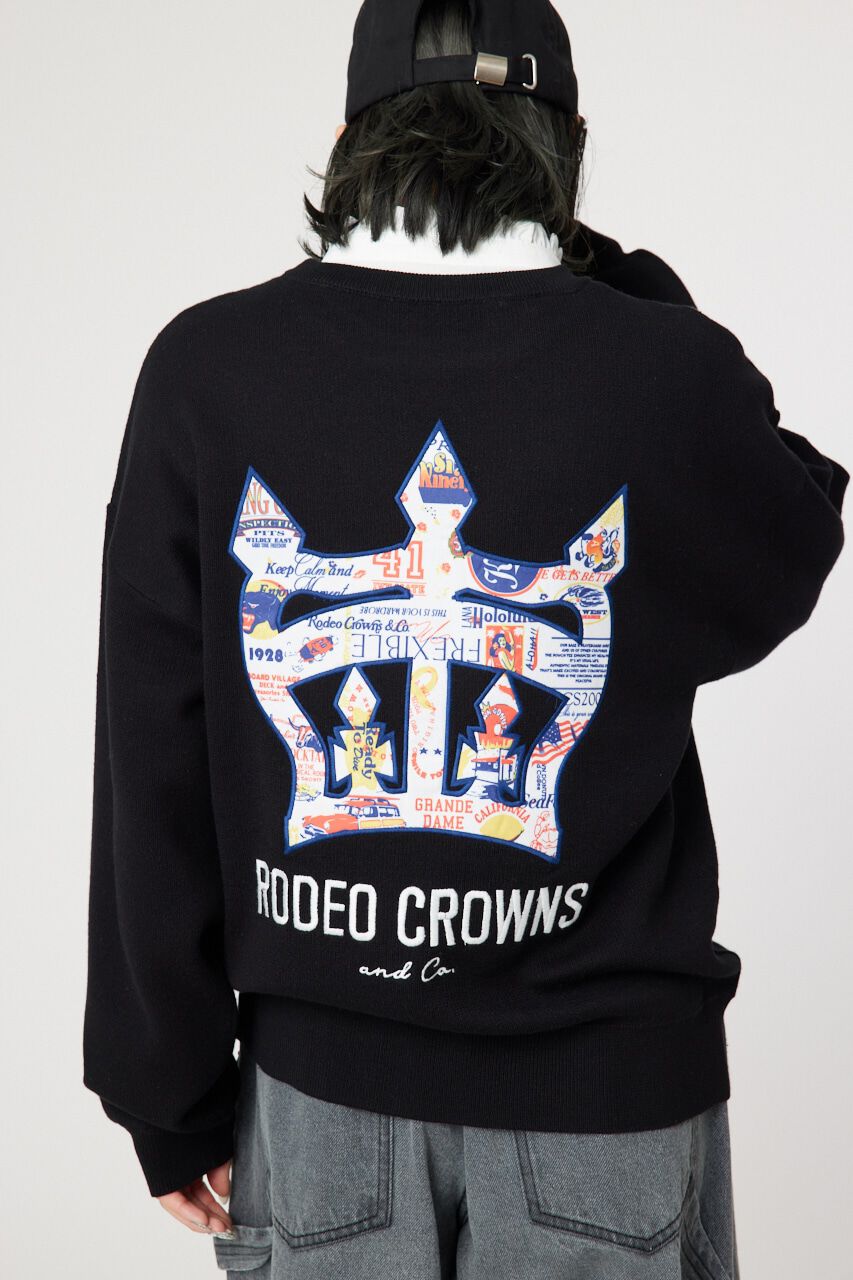 RODEO CROWNS「CROWN OG パッチニットトップス」|ニット・セーター|