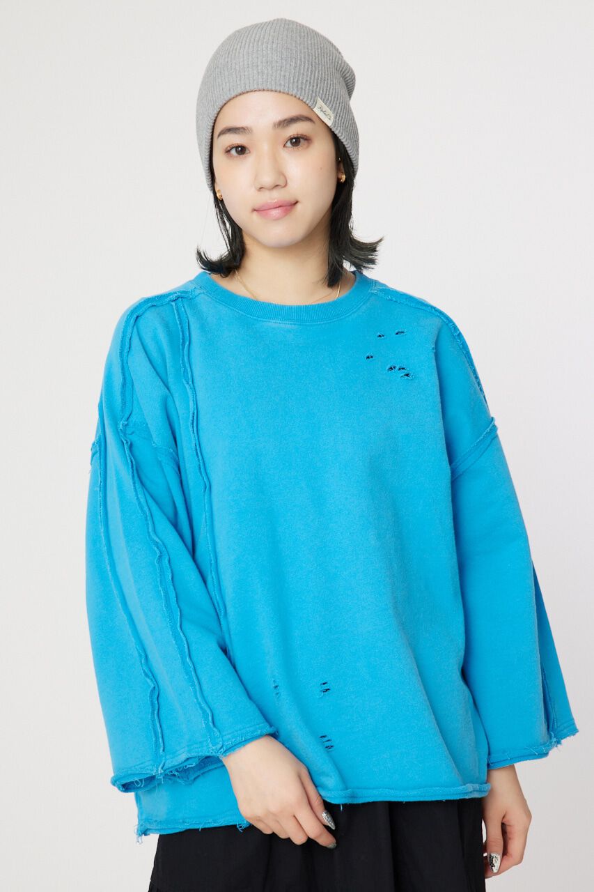 RODEO CROWNS「ウォッシュダメージスウェット」|Tシャツ・カットソー|