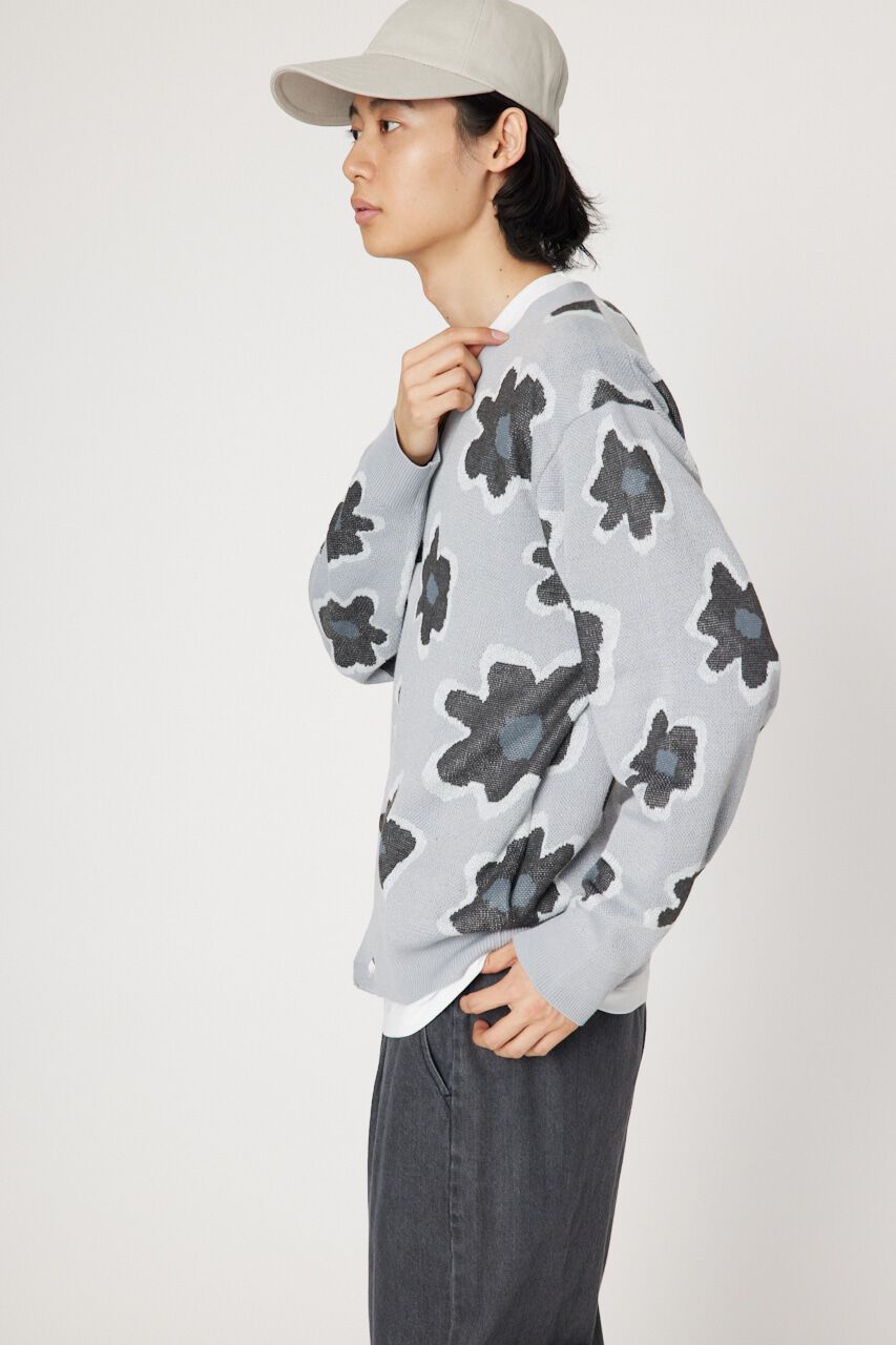 RODEO CROWNS「フラワージャガードニットカーディガン」|カーディガン|