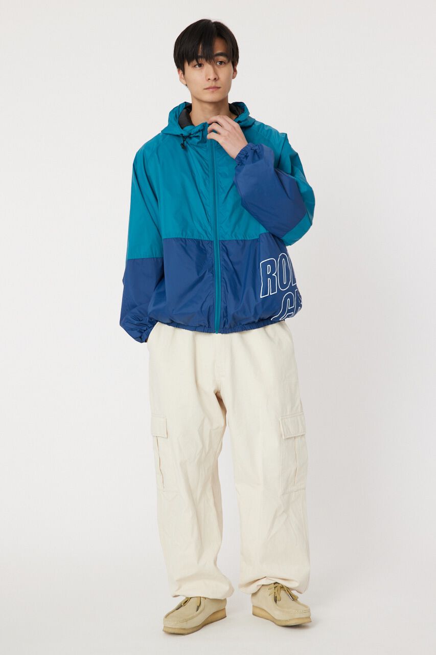 RODEO CROWNS「バイカラーフーディーブルゾン」|ブルゾン・スタジャン|