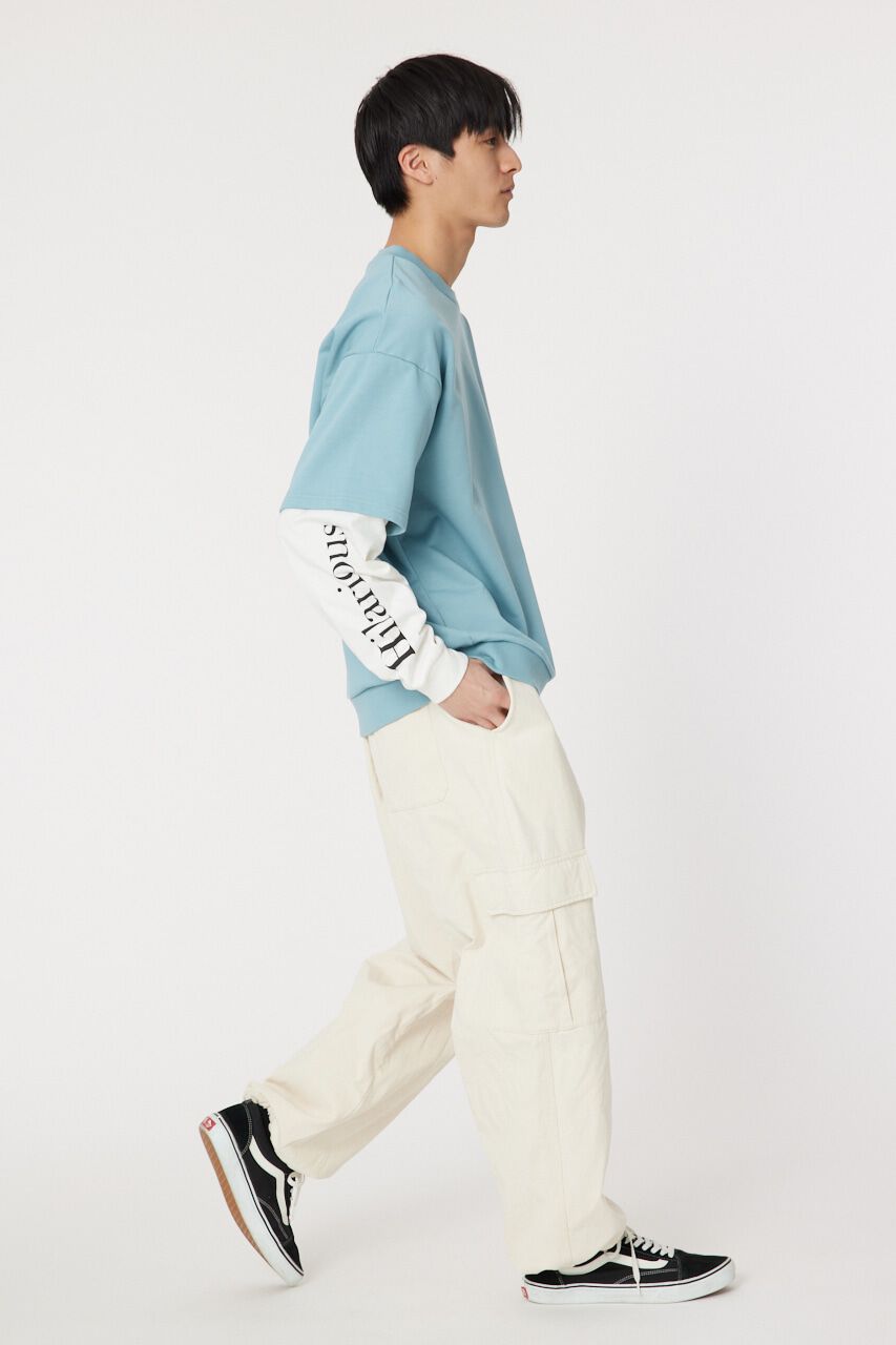 RODEO CROWNS「ミニ裏毛Sometimesレイヤードライクトップス」|Tシャツ・カットソー|