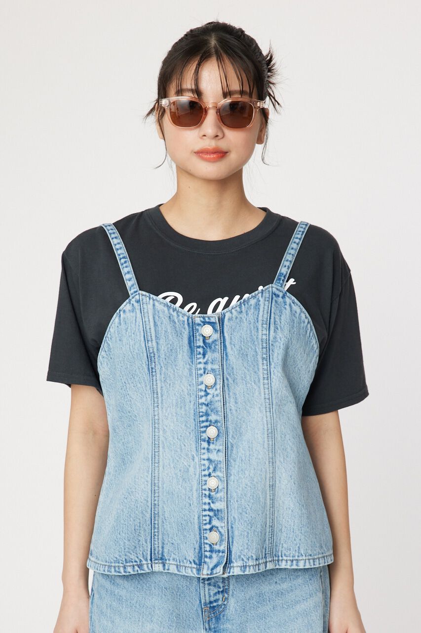 RODEO CROWNS「デニムキャミソール」|キャミソール|