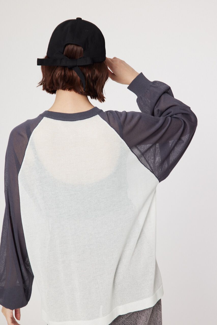 RODEO CROWNS「シアーラグランニットトップス」|ニット・セーター|