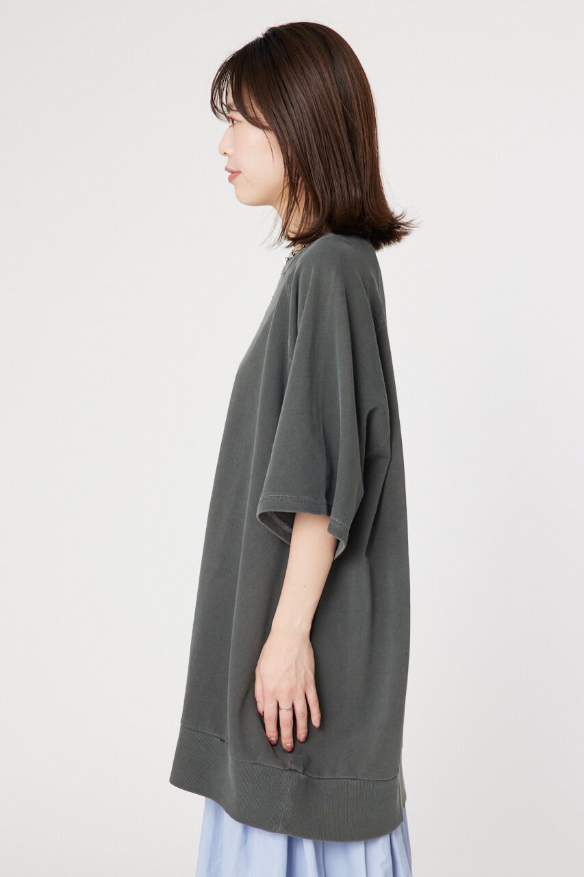 RODEO CROWNS「ミニ裏毛ピグメントビッグスウェットチュニック」|ワンピース|