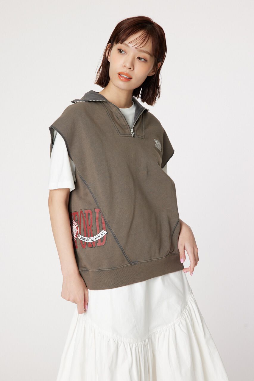 RODEO CROWNS「リメイクハーフジップベスト」|Tシャツ・カットソー|