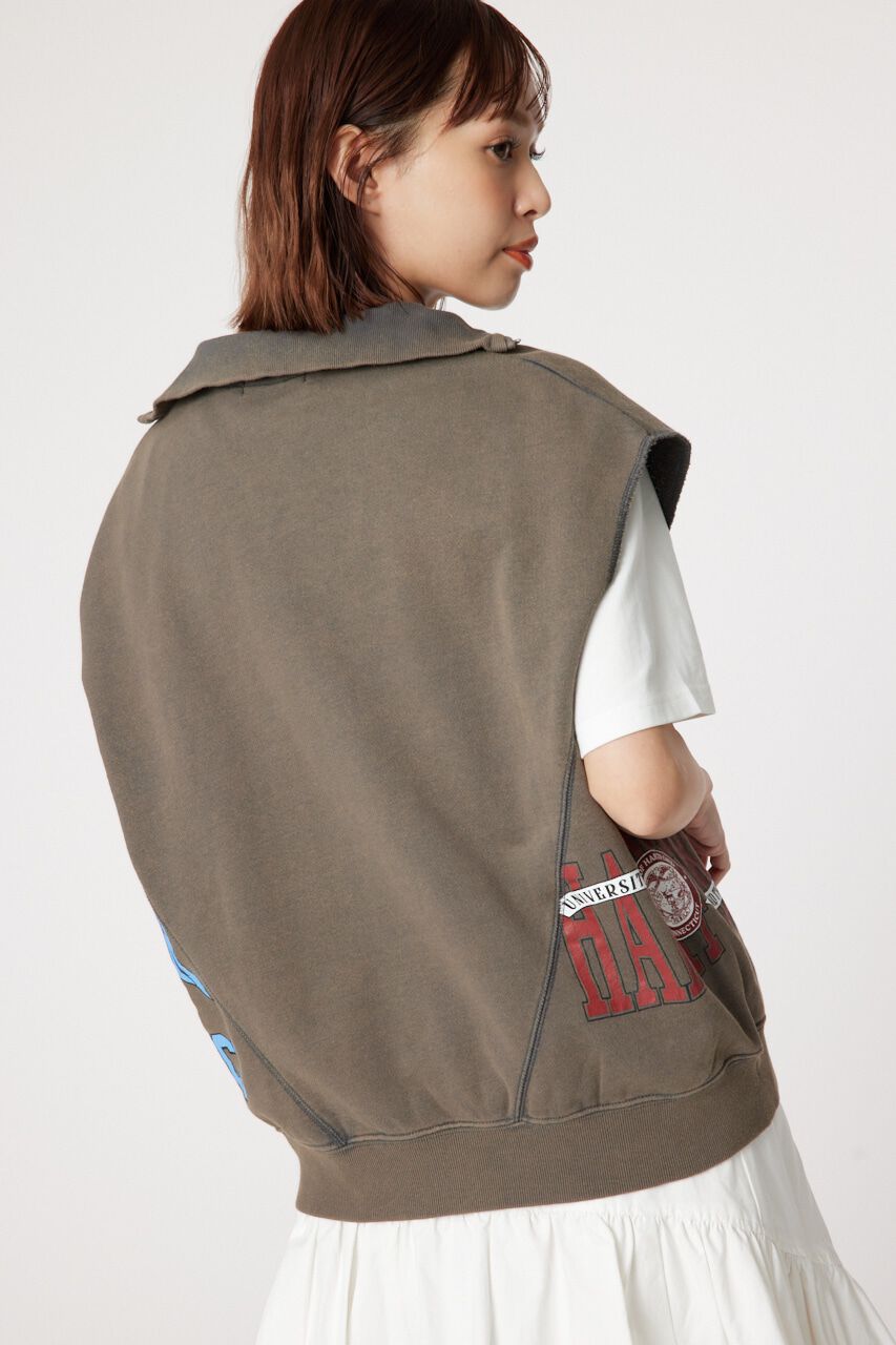 RODEO CROWNS「リメイクハーフジップベスト」|Tシャツ・カットソー|