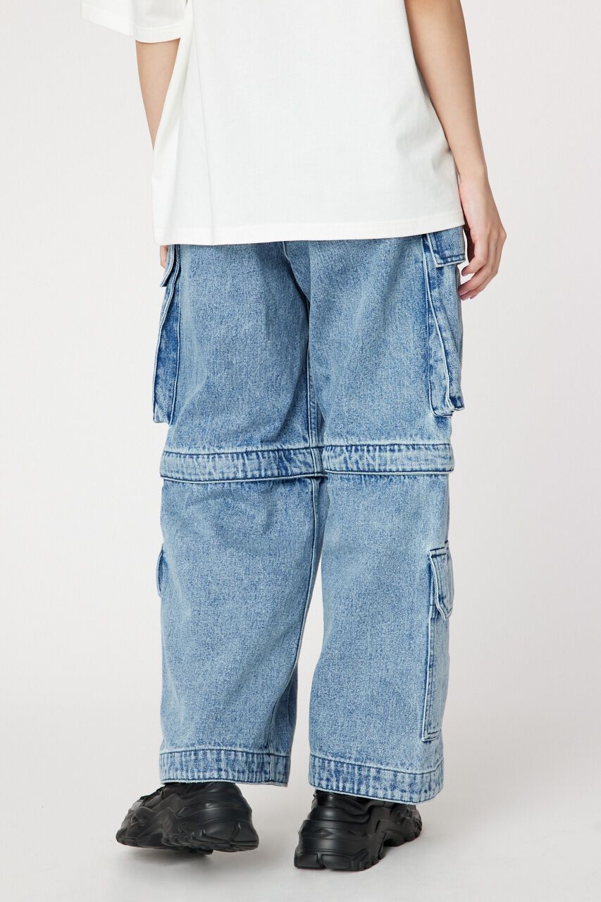 RODEO CROWNS「ケミカル2WAYカーゴデニム」|デニム|