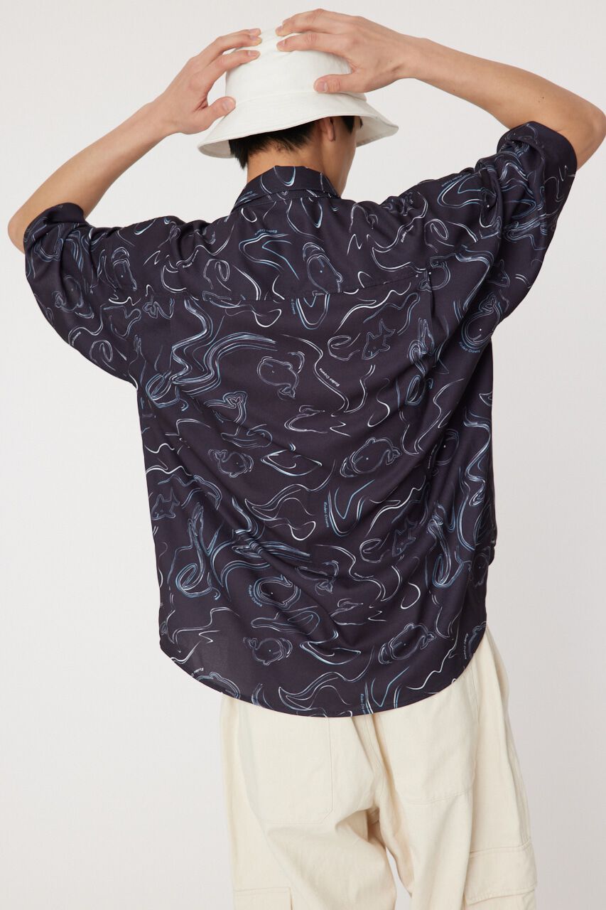 RODEO CROWNS「ホエールマーブルシャツ」|シャツ・ブラウス|