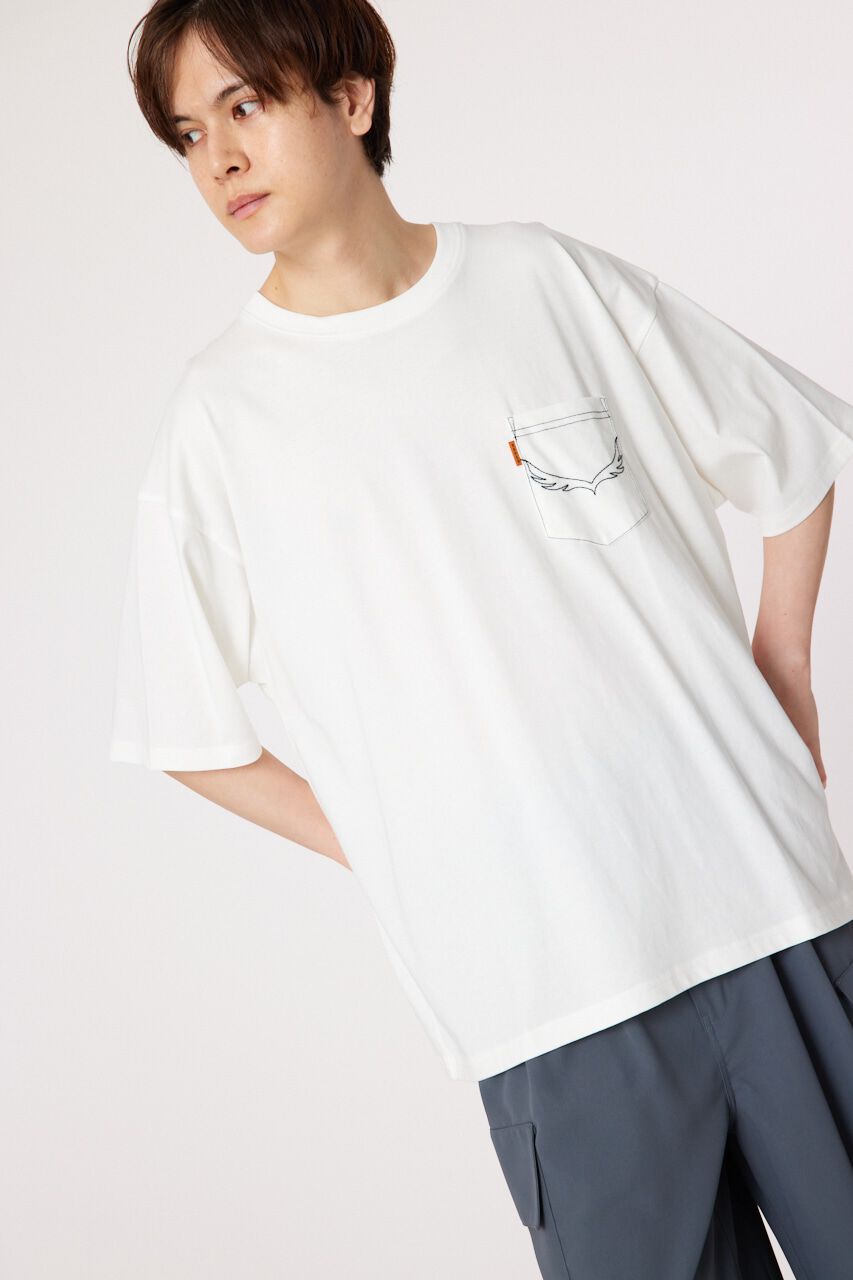 RODEO CROWNS「メンズ デニムパッチTシャツ」|Tシャツ・カットソー|