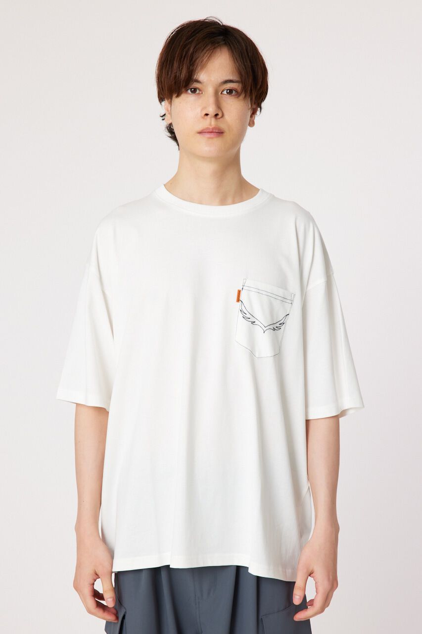 RODEO CROWNS「メンズ デニムパッチTシャツ」|Tシャツ・カットソー|