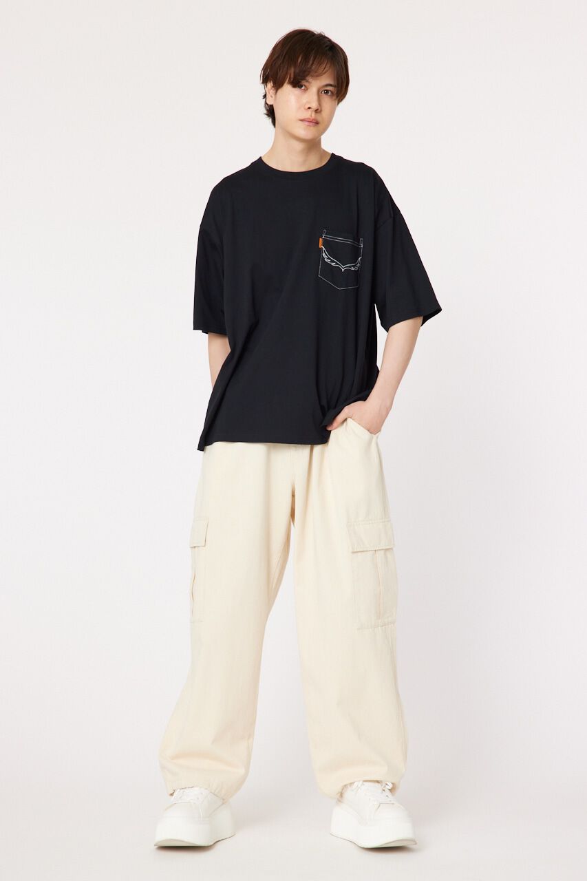 RODEO CROWNS「メンズ デニムパッチTシャツ」|Tシャツ・カットソー|