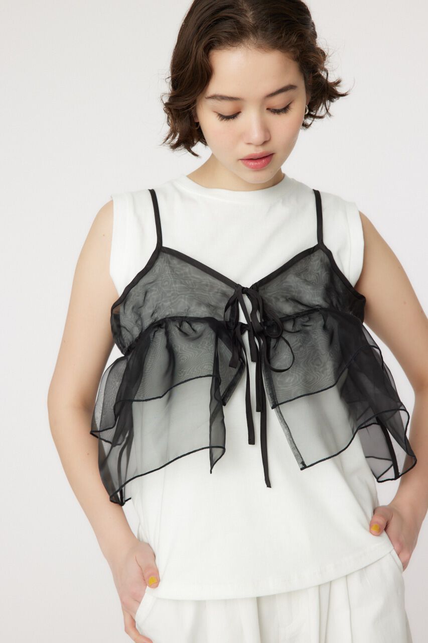 RODEO CROWNS「MULTI WAYシアーキャミソール&times;タンクSET」|キャミソール|BLK